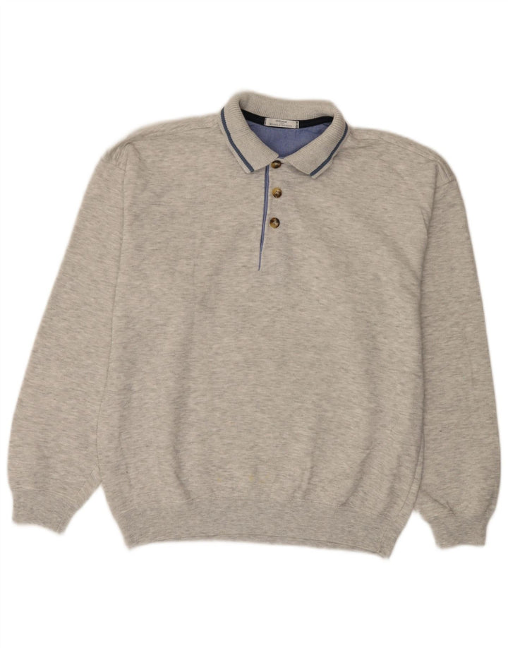 Marks & Spencer Herre St. Michael Sweatshirt Jumper Lille Grå Flecked