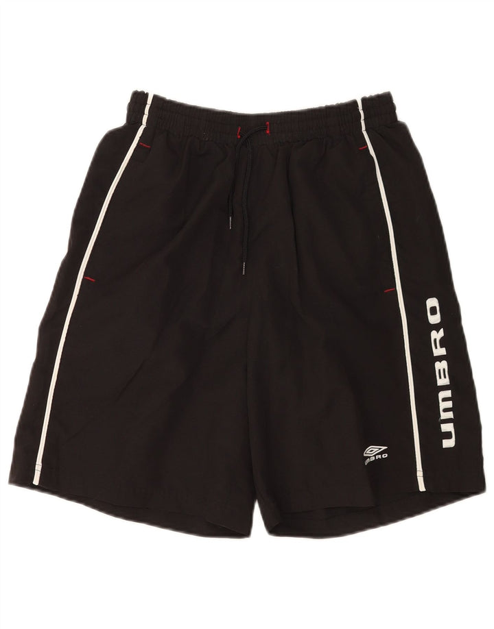 Umbro Herre Grafiske Sportsshorts Medium Sort Polyester