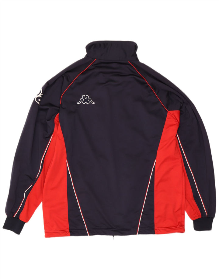 Kappa Herre grafisk træningsdragt Topjakke Stor marineblå farveblok