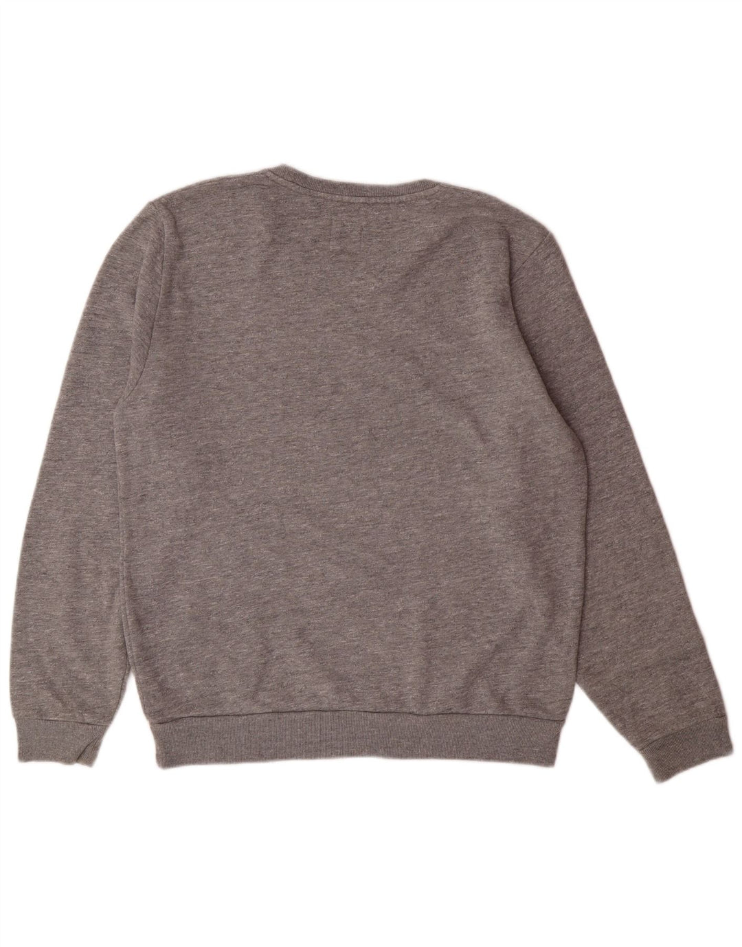 JACK WILLS Sweatshirt til mænd Medium Grå Flecked Bomuld