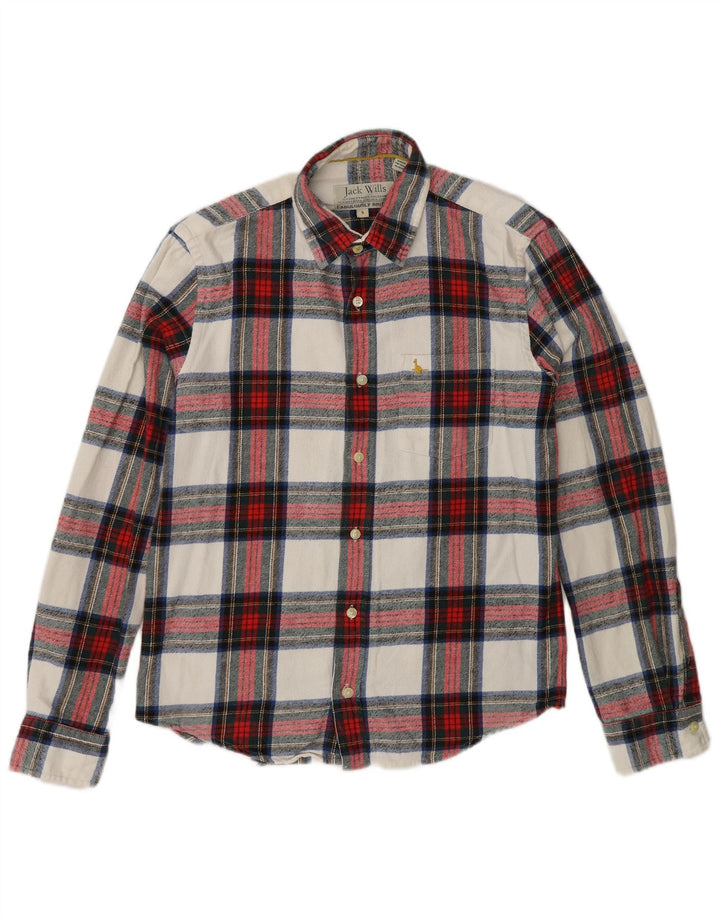 Jack Wills Herre flannelskjorte Lille rød plaid bomuld