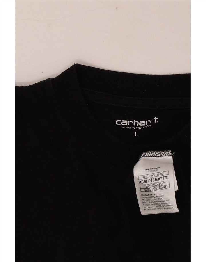 Carhartt Herre grafisk T-shirt Top Stor sort bomuld