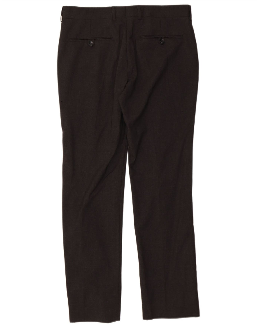 Zara Straight Suit Bukser til mænd EU 40 Medium W31 L30 Grå Polyester