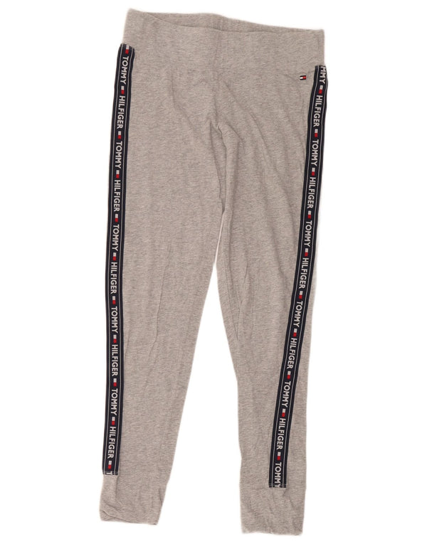Tommy Hilfiger Grafiske Leggings til kvinder UK 16 Stor Grå Bomuld