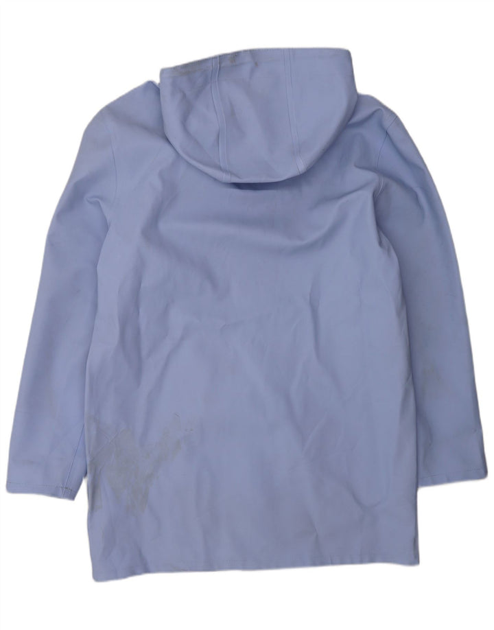 Stutterheim Regnfrakke med hætte til mænd UK 40 Stor blå bomuld