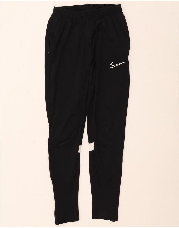 Nike Dame Dri Fit træningsdragt Bukser UK 6 XS Sort Polyester