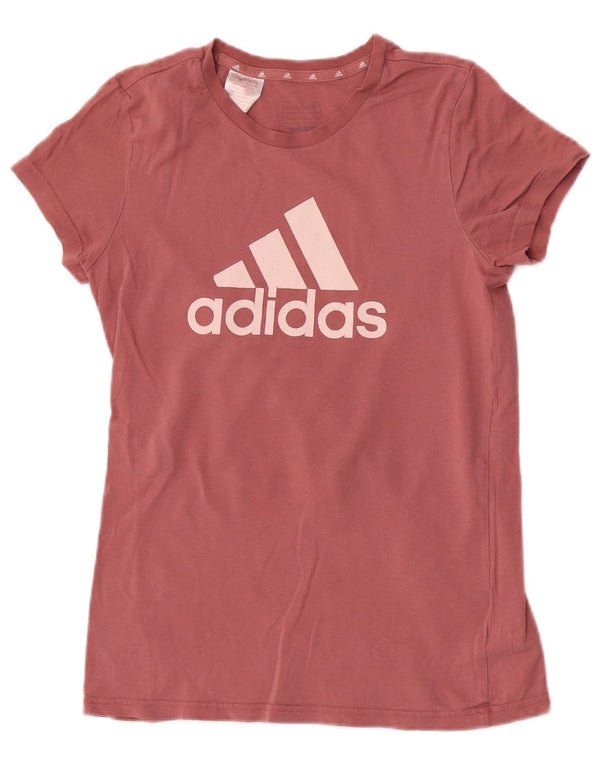 Adidas piger grafisk t-shirt top 14-15 år Pink bomuld
