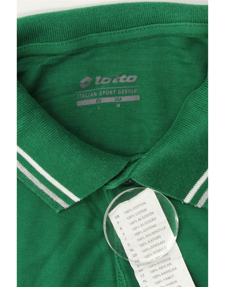 Lotto Herre Polo Shirt Stor Grøn Bomuld