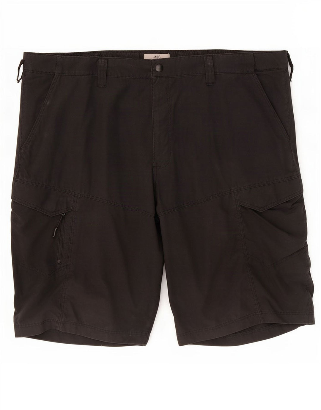 Marks & Spencer Herre Cargo Shorts W42 2XL Sort Bomuld