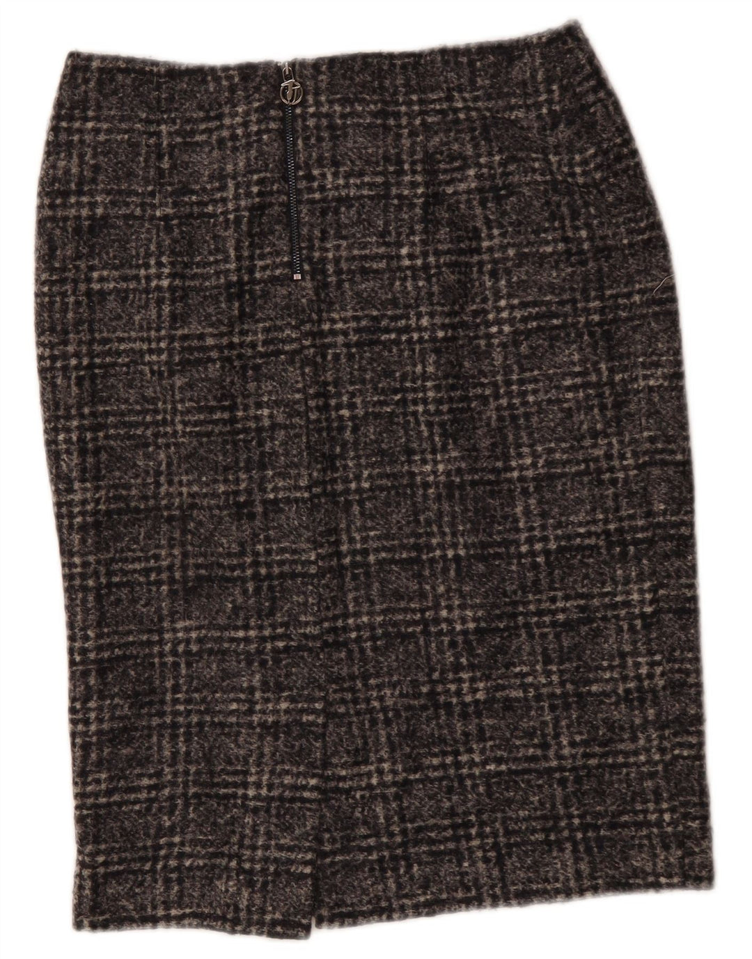 Trussardi Pencil Nederdel til kvinder IT 42 Medium W30 Grå ternet polyester