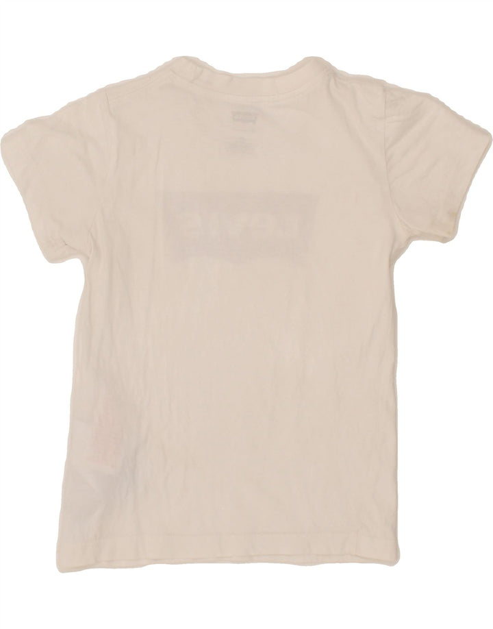 LEVI'S Boys Graphic T-Shirt Top 5-6 Years White Cotton Vintage Levi's and Second-Hand Levi's from Messina Hembry 