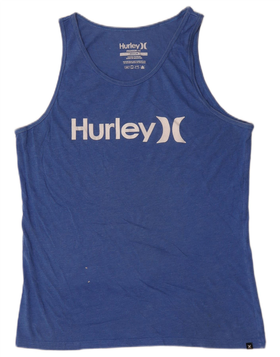 Hurley Herre Premium Fit Grafisk Vest Top Medium Blue Bomuld