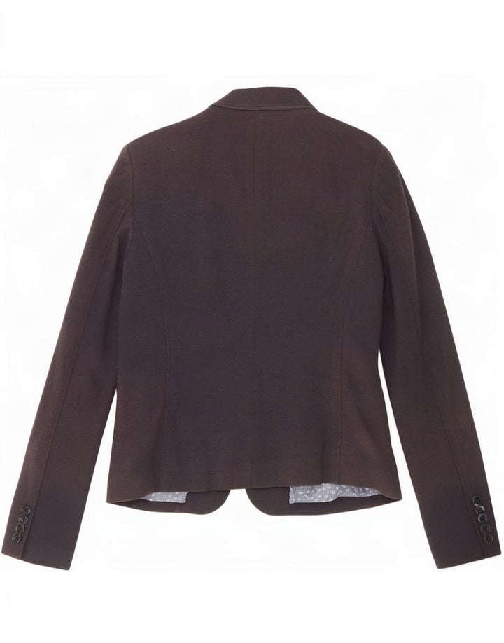 Tommy Hilfiger Dame 1 Knap Blazer Jakke UK 12 Medium Marineblå Bomuld