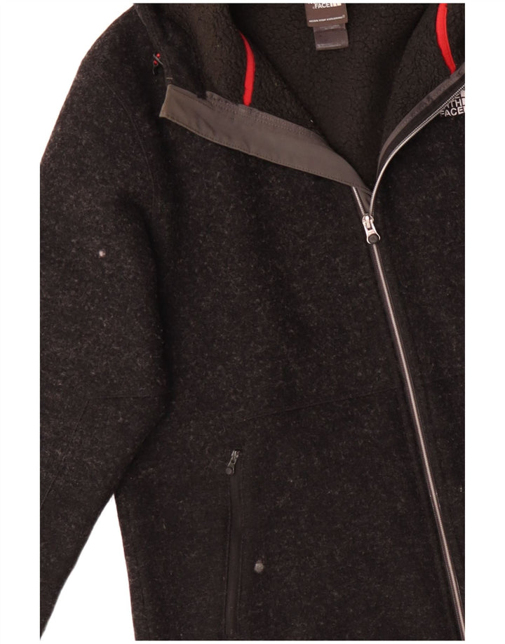 THE NORTH FACE Herre hættecardigantrøje UK 40 Large Grey Wool