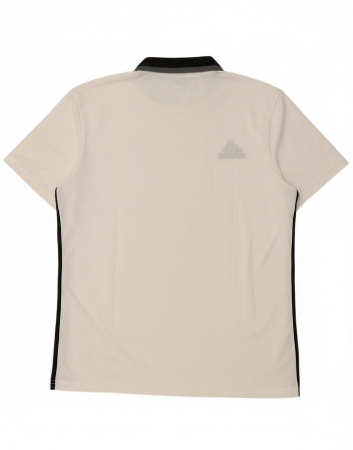 Adidas Herre Climalite Polo Shirt Stor hvid polyester