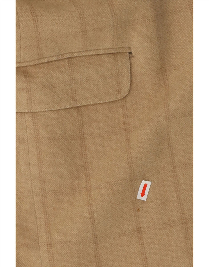 CERRUTI 1881 Herre 3-knaps blazerjakke UK 38 Medium Beige Check