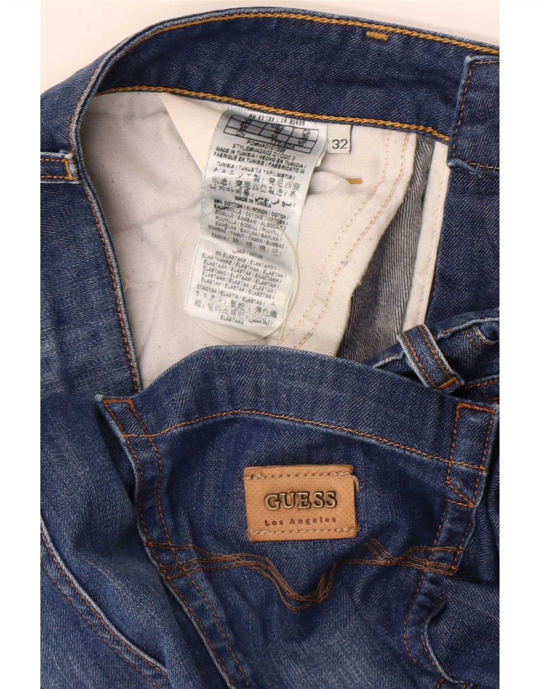 Guess Slim Jeans til mænd W32 L34 blå bomuld