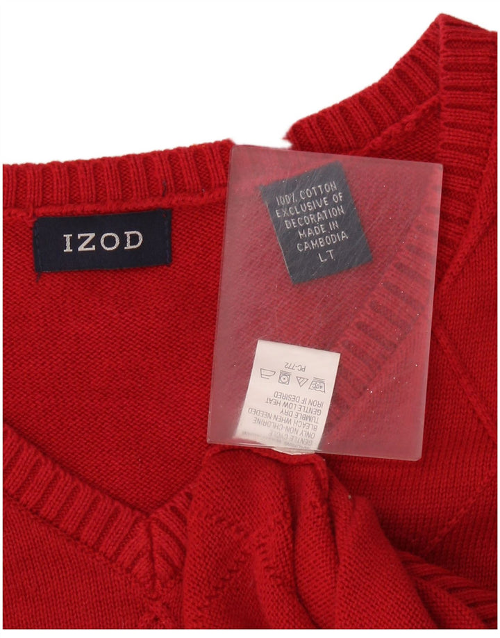 IZOD Vest Tank Top Stor Rød Bomuld