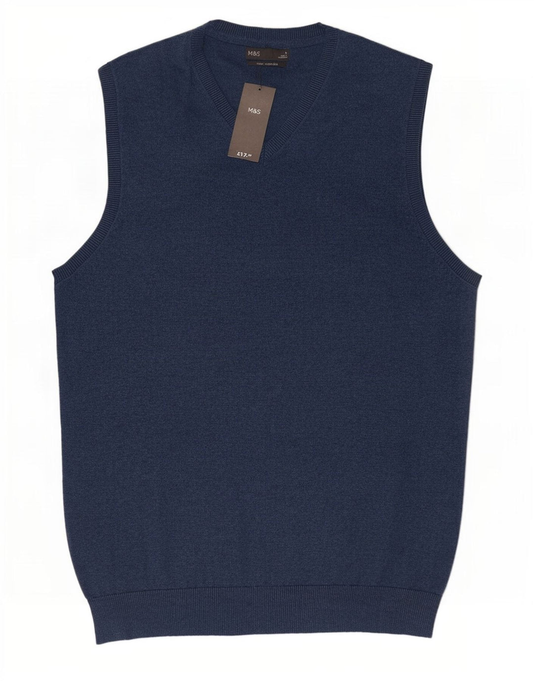 Marks & Spencer Herrevest Tank Top Stor Marineblå Bomuld