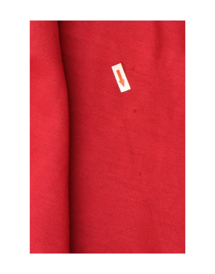 Vintage Herre grafisk sweatshirt Jumper XL Rød Colourblock