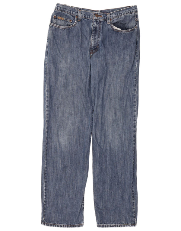 Eddie Bauer Herre Relaxed Fit Straight Jeans W35 L34 Blå Bomuld