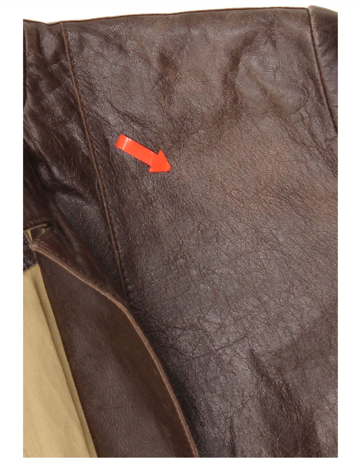 Massimo Rebecchi Dame 2 Knaps Blazer Jakke IT 46 Stor Brun