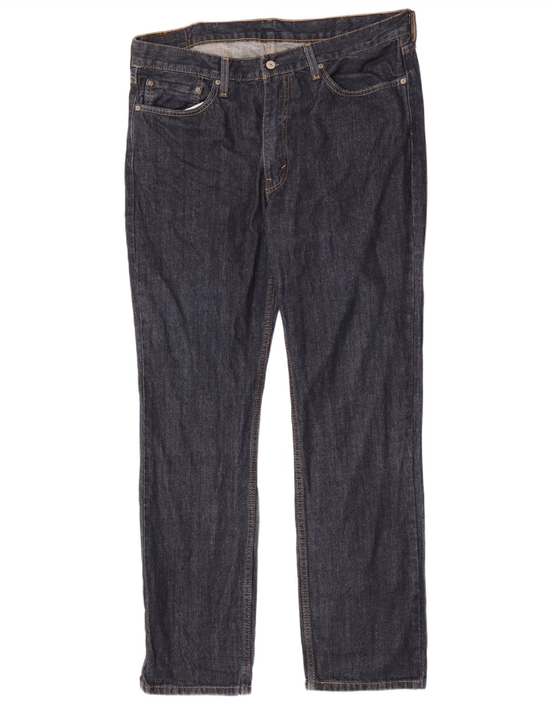 Levi's Herre 514 lige jeans W38 L34 Marineblå