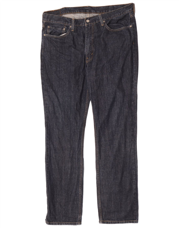 Levi's Herre 514 lige jeans W38 L34 Marineblå