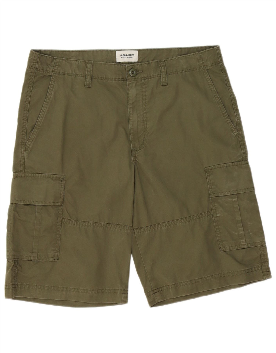 Jack & Jones Herre Cargo Shorts Medium W32 Khaki Bomuld