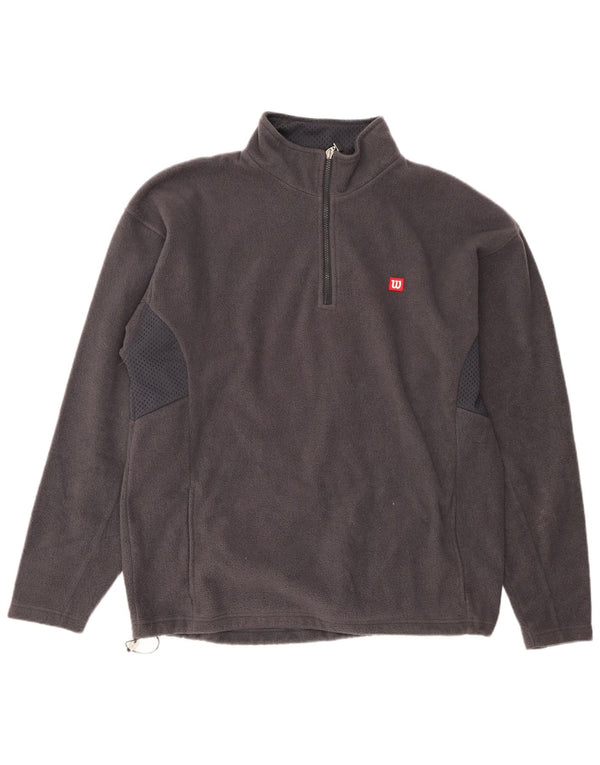 Wilson Herre Fleece Jumper med lynlås XL Grå Polyester