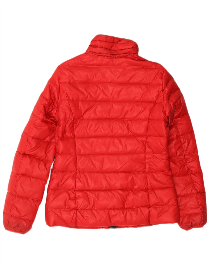 Best Company Dame Hætte Polstret Jakke UK 14 Medium Rød Nylon
