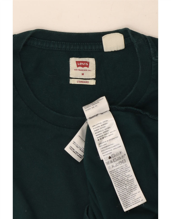 Levi's Herre Standard T-Shirt Top Medium Grøn Bomuld