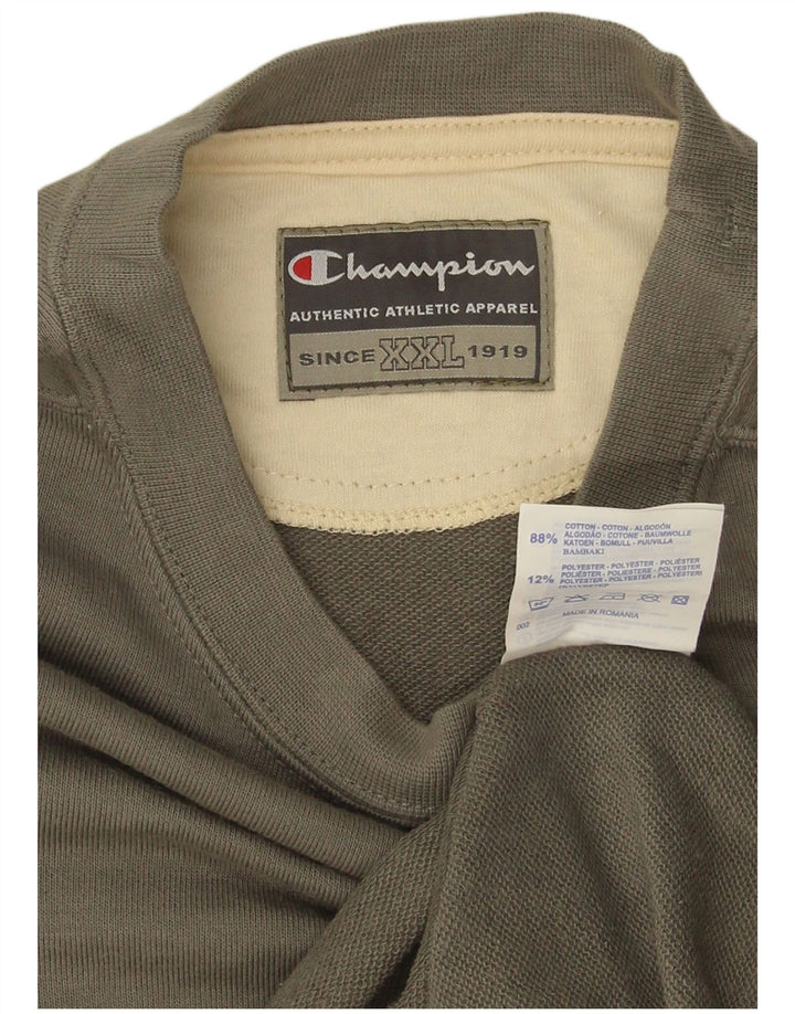 Champion Herre Sweatshirt Jumper 2XL Grå Bomuld