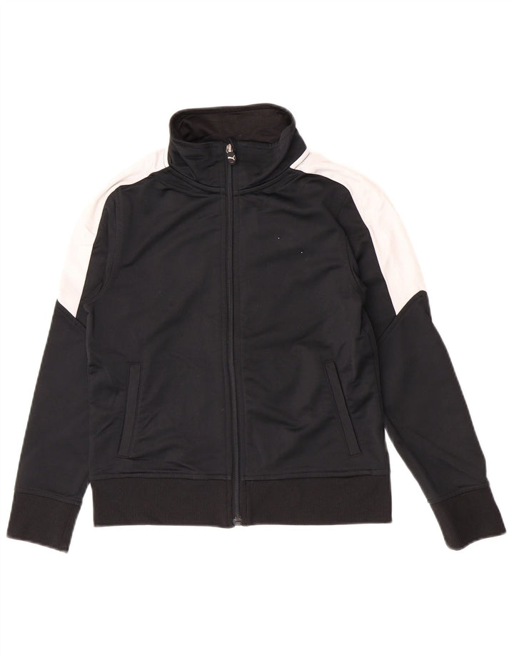 Puma Træningsdragt Topjakke til drenge 7-8 år Lille Sort Colourblock Polyester
