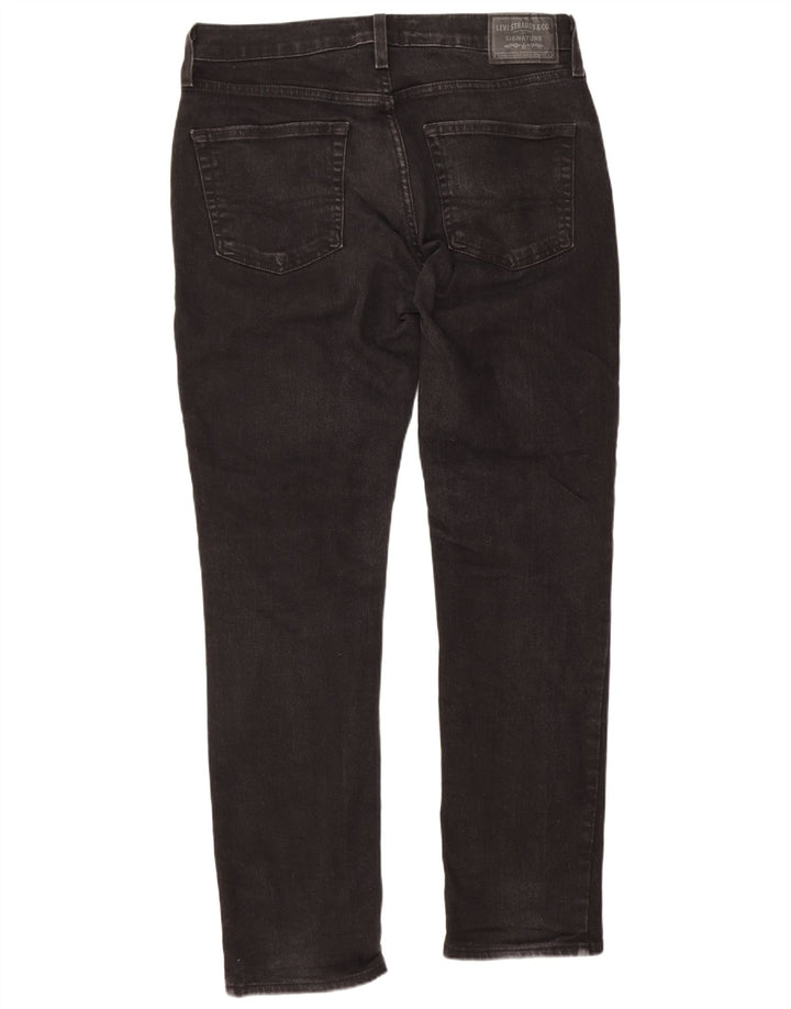 Levi's Herre Signature Slim Jeans W33 L30 sort bomuld