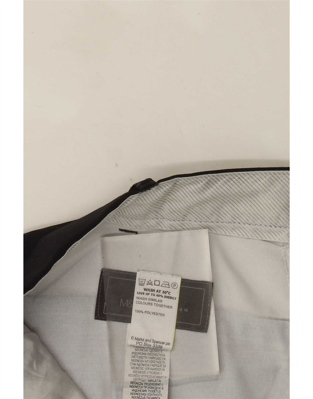 Marks & Spencer Herre Straight Regular Fit Suit Bukser W40 L33 Marineblå