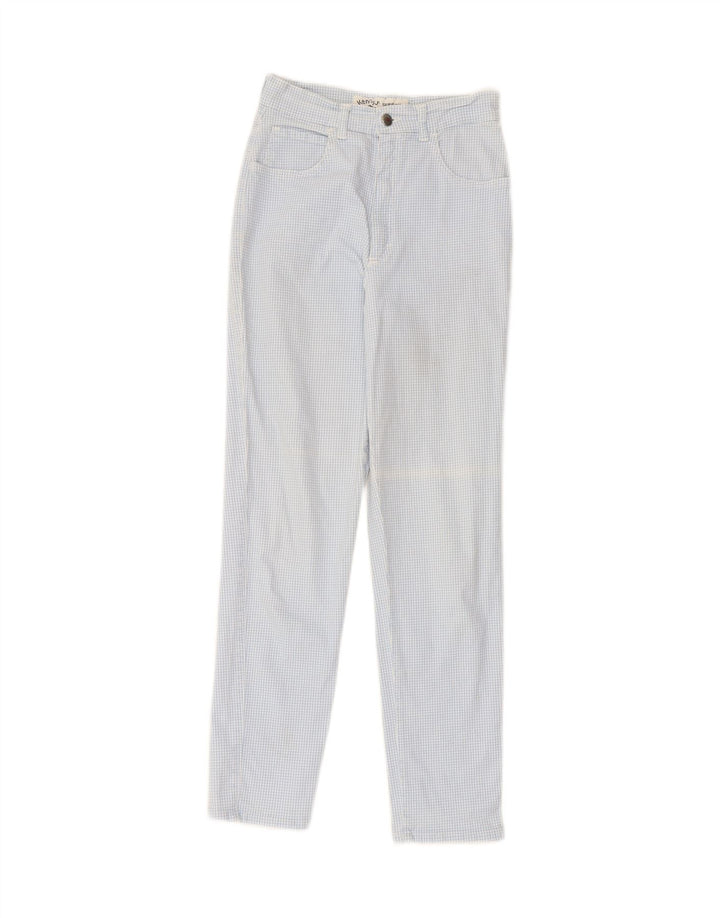 KENNY S Womens Rena Slim Jeans EU 38 Medium W30 L28 Blue Gingham Cotton Vintage Kenny S and Second-Hand Kenny S from Messina Hembry 
