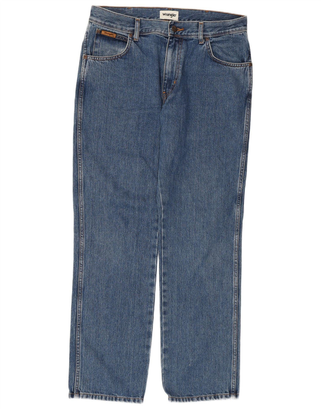 WRANGLER Herre Texas Straight Jeans W34 L32 Blå Bomuld