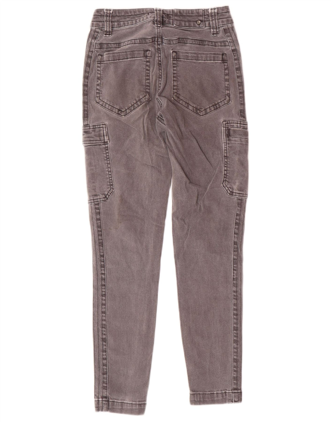 PRANA Dame Cargo Skinny Jeans US 0 XS W24 L26 Grå Bomuld
