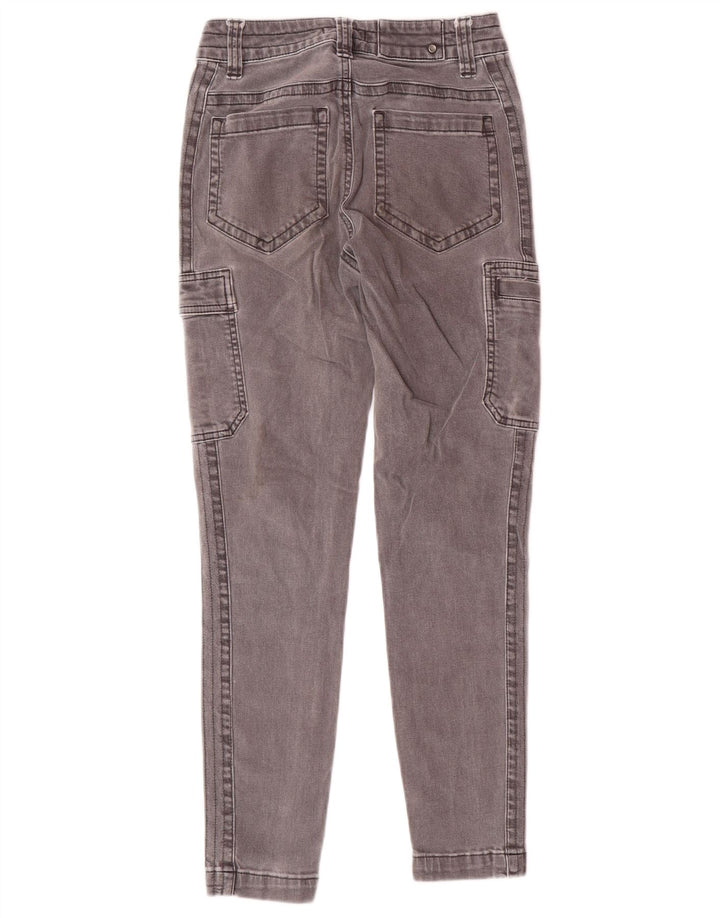 PRANA Dame Cargo Skinny Jeans US 0 XS W24 L26 Grå Bomuld