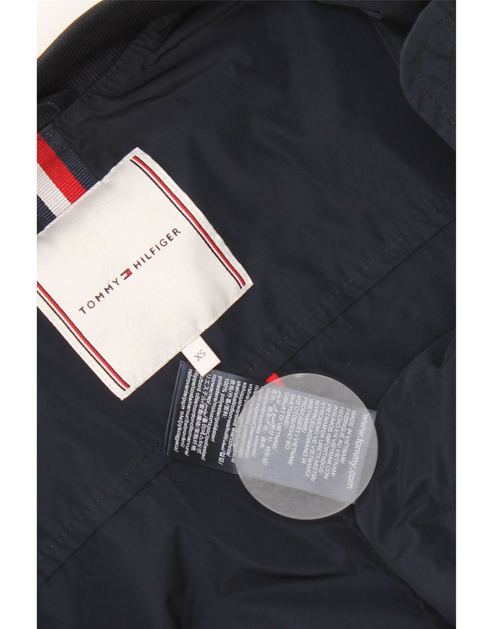 Tommy Hilfiger Oversized bomberjakke til kvinder UK 6 XS Marineblå Colourblock