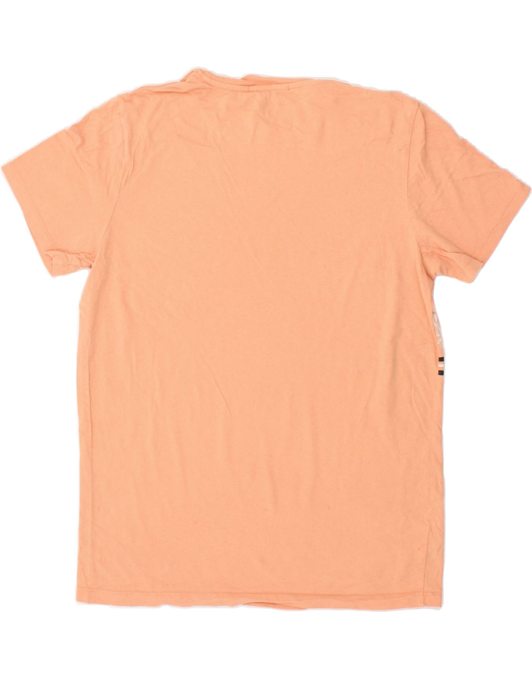 JACK & JONES Mens Abstract Pattern T-Shirt Top Medium Orange Cotton Vintage Jack & Jones and Second-Hand Jack & Jones from Messina Hembry 