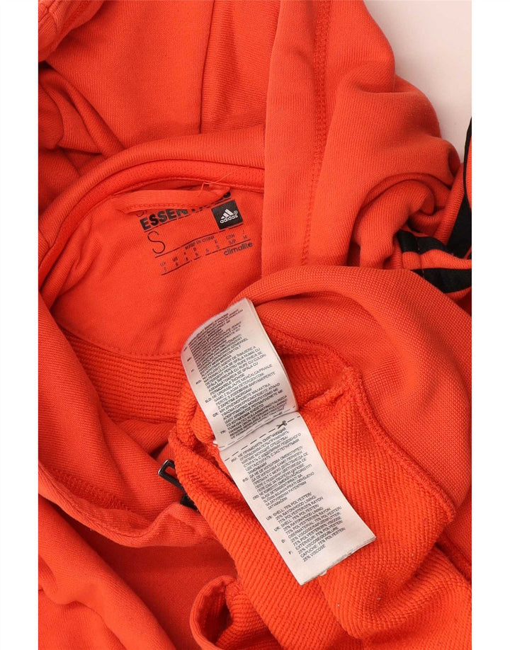 Adidas Herre Climalite Hættetrøje med lynlås, lille orange polyester