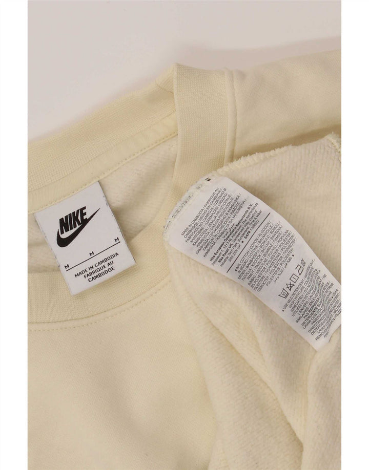 Nike Herre grafisk sweatshirt Jumper Medium Off White Colourblock Bomuld