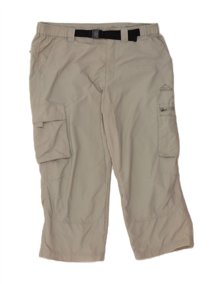 MC KINLEY Womens Capri Trousers W33 L22 Grey Polyamide Vintage MC Kinley and Second-Hand MC Kinley from Messina Hembry 