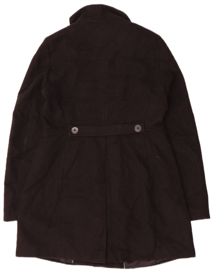 Zara Dame Trafaluc Dobbeltradet Frakke UK 14 Stor Sort Polyester