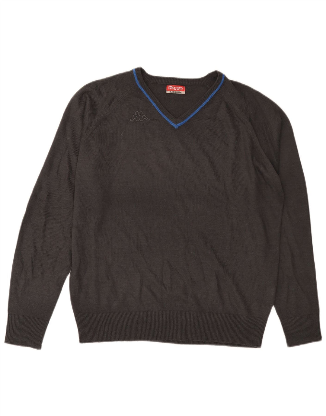 KAPPA Herre V-hals sweater Medium Grå Akryl