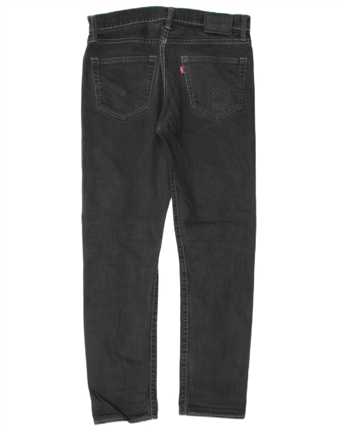 LEVI'S Herre 522 Straight Jeans W30 L28 Sort Bomuld