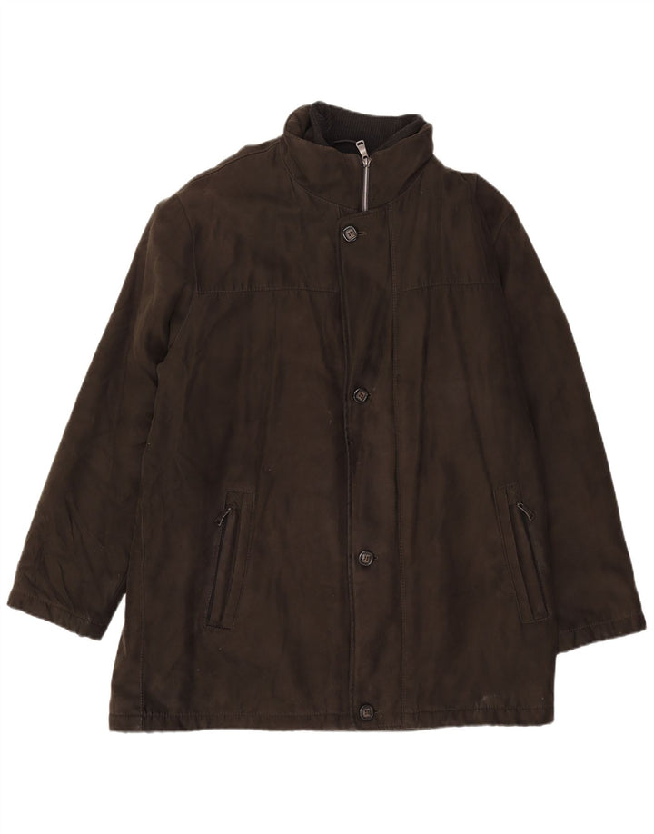 Bugatti Herre Windbreaker Coat UK 44 2XL Khaki Polyester