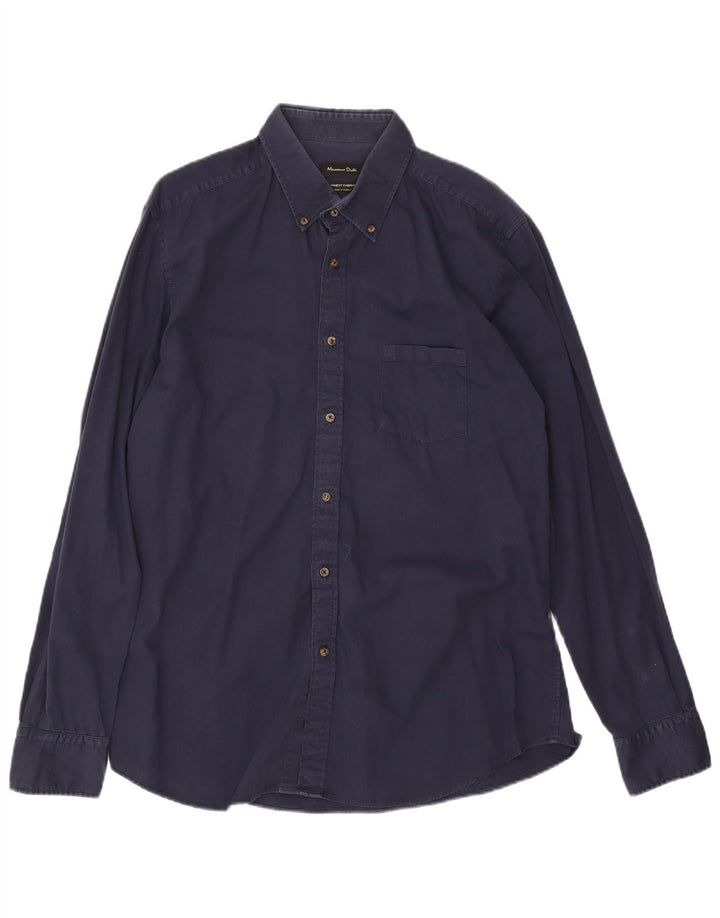 Massimo Dutti herreskjorte XL marineblå
